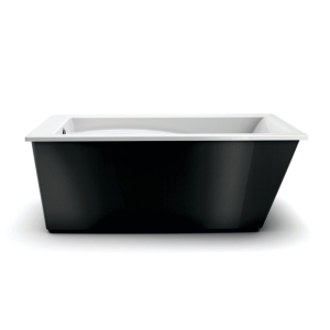 Bain autoportant deux pièces 32x60’’ Noir extérieur