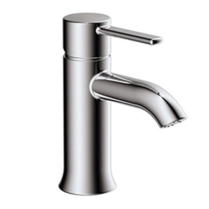 Chrome single-hole basin tap