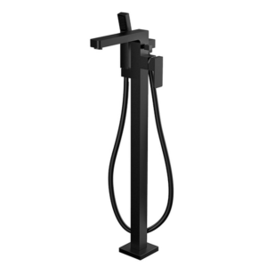 Self-standing bathtub colonnette Black