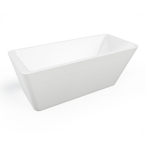 Bain autoportant une pièce 30x60’’ Blanc