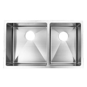 Éviers sous plan double cuve 19x32’’  Stainless Satin brossé