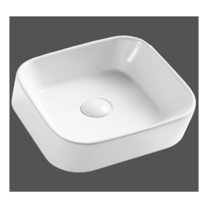 Round basin sink 16x14" White