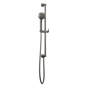 Rail de douche ronde Titane
