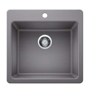 Évier sur plan 20x20" Argent Silgranit