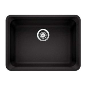 Évier sous plan double cuve 18x28" Anthracite Silgranit