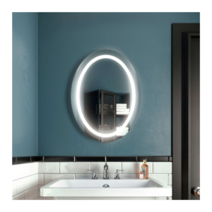 Mirror with LED lighting oval 24x32