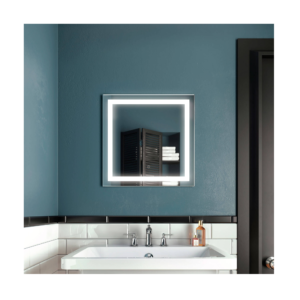 Miroir à Éclairage DEL carré 24 x 24