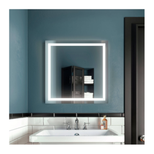 Miroir à Éclairage DEL carré 30x30