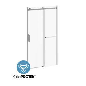 Shower door with towel holder 48’’ Chrome left opening