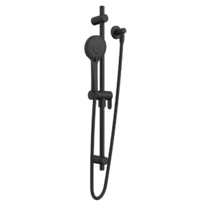 Douche sur rail 30 po avec boyau 59 po - Noir mat