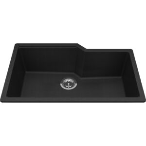 Évier Kindred Urban - Sous-comptoir simple cuve 36" noir mat