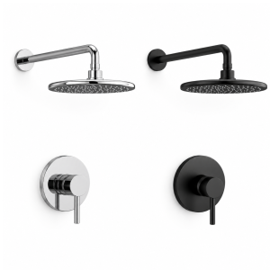 Kit de douche pluie 1 voie rond
